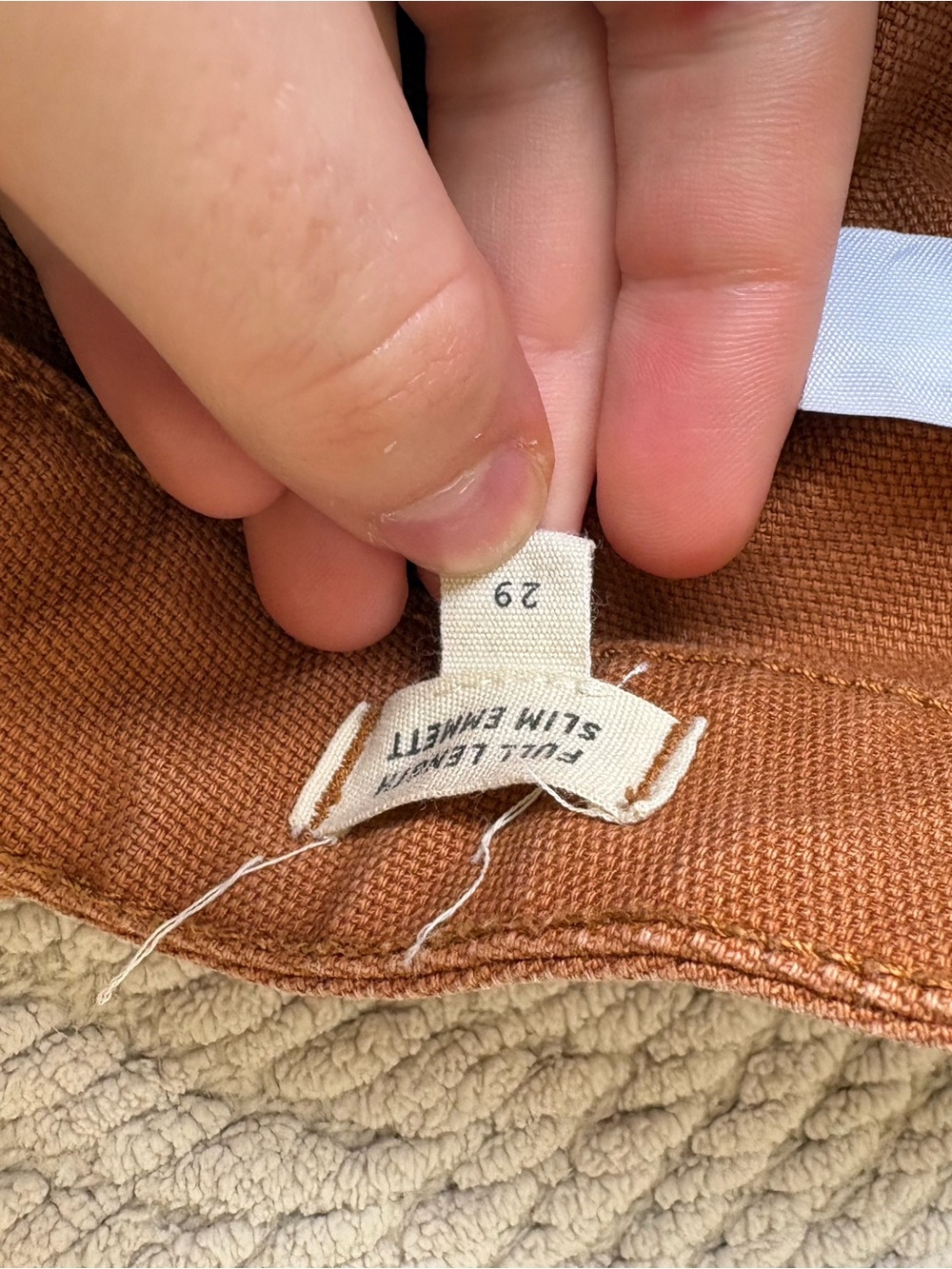 Madewell Women's Rust Orange Jeans - Picture 3 of 5
